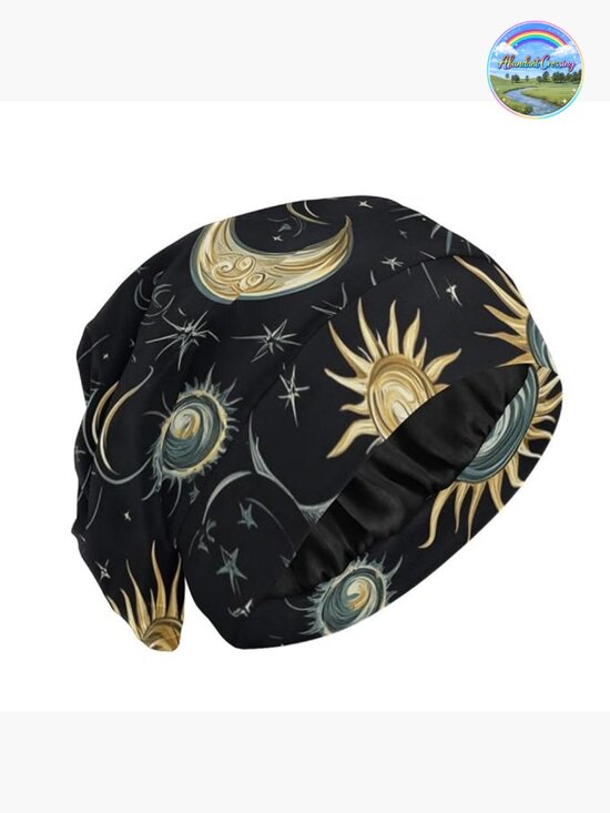 Satin Lined Sleep Cap Bonnet for Men Women Hair Wrap Cover Nurse Night Hat main image 4